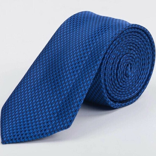 Аренда светло-синего галстука с узором для мужского костюма