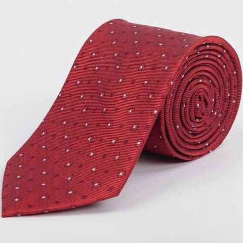 Аренда бордового галстука с узором для мужских костюмов