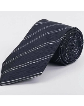 Прокат черного галстука в полоску для мужских костюмов, изображение 1