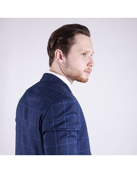 Аренда мужского костюма в светло-синюю клетку, изображение 1