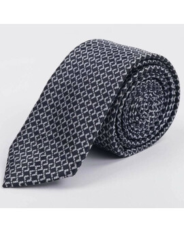 Арендовать серый галстук с узором для мужского костюма, изображение 1