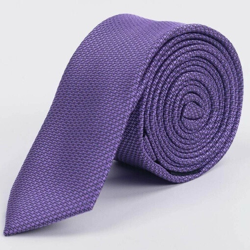Аренда узкого галстука сиреневого цвета с текстурой для мужских костюмов