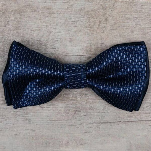 Аренда бабочки синего цвета с разноцветным мелким узором мульти для мужского костюма