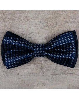 Аренда бабочки синего цвета в мелкую клетку для мужского костюма, изображение 1