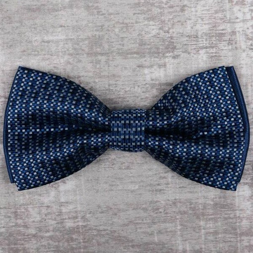Аренд бабочки темно-синего цвета в мелкую клетку для мужских костюмов