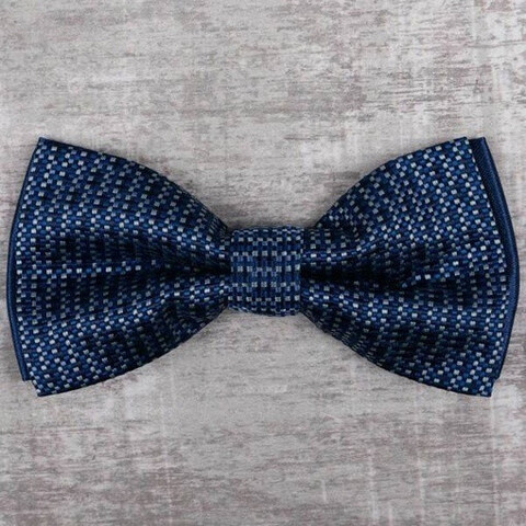 Аренд бабочки темно-синего цвета в мелкую клетку для мужских костюмов