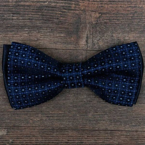 Аренда бабочки синего цвета в клетку с узором для мужских костюмов