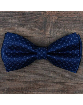 Прокат бабочки синего цвета в клетку для мужского костюма, изображение 1