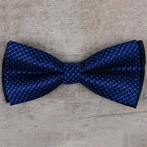 Прокат бабочки синего цвета с узором для мужского костюма