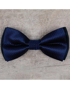 Аренда бабочки синего цвета с узорными элементами красного цвета, изображение 1