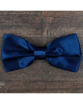 Прокат классической бабочки синего цвета для мужских костюмов, изображение 1