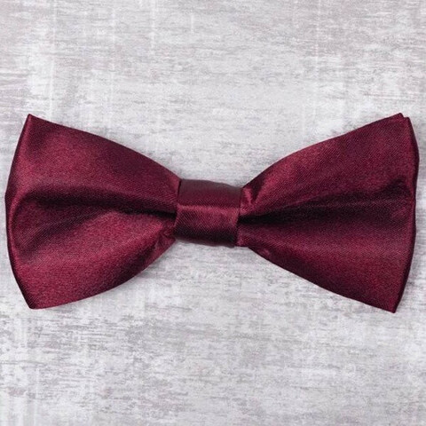 Прокат бордовой бабочки для мужских костюмов