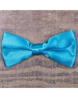 Аренда однотонной бирюзовой бабочки для мужского костюма, изображение 1