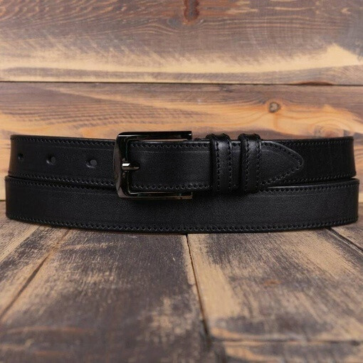 Прокат ремня черного цвета для мужских костюмов