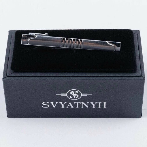 Прокат классического зажима с гравировкой для мужских костюмов